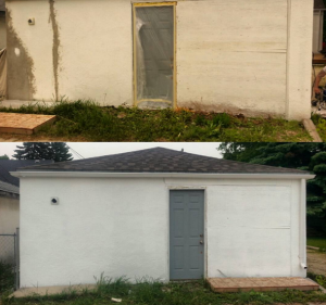 patch and paint job winnipeg garage