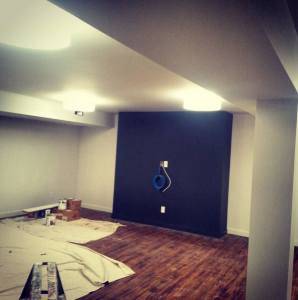 interior high end room paint job